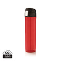 Bottiglia termica easy lock in acciaio riciclato RCS rosso - personalizzabile con logo