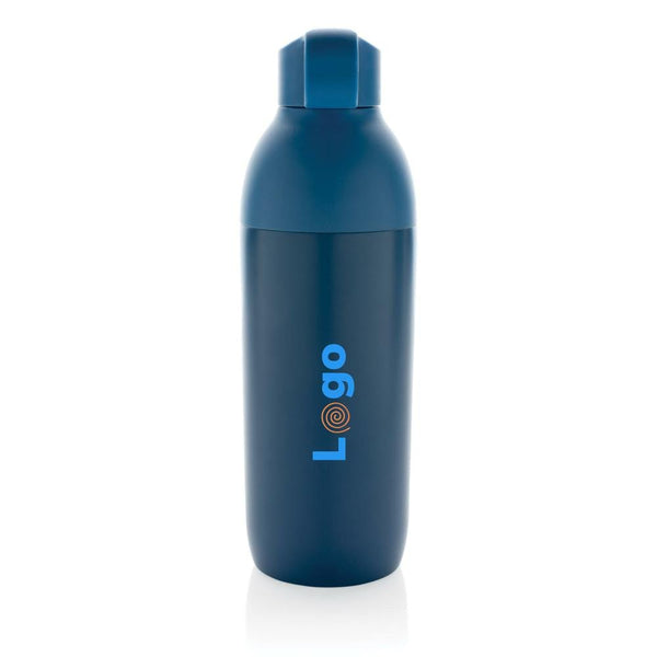 Bottiglia termica Flow in acciaio riciclato certificato RCS - personalizzabile con logo