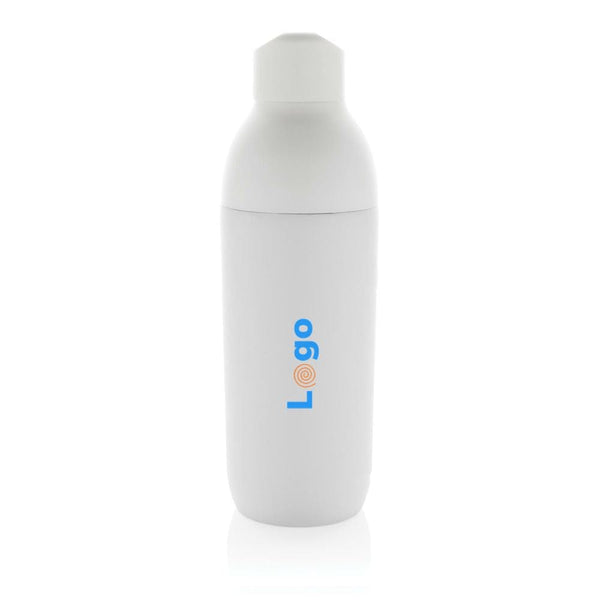 Bottiglia termica Flow in acciaio riciclato certificato RCS - personalizzabile con logo