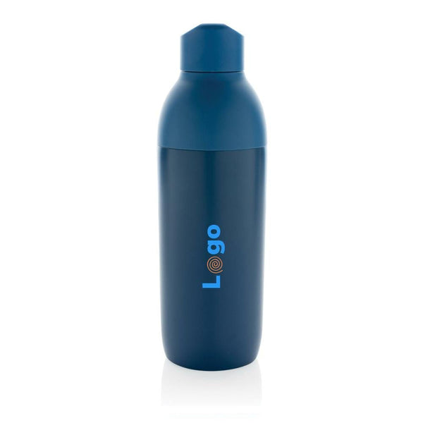 Bottiglia termica Flow in acciaio riciclato certificato RCS - personalizzabile con logo