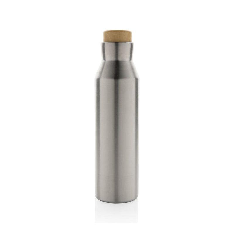 Bottiglia termica Gaia in acciaio riciclato RCS 500ml color argento - personalizzabile con logo