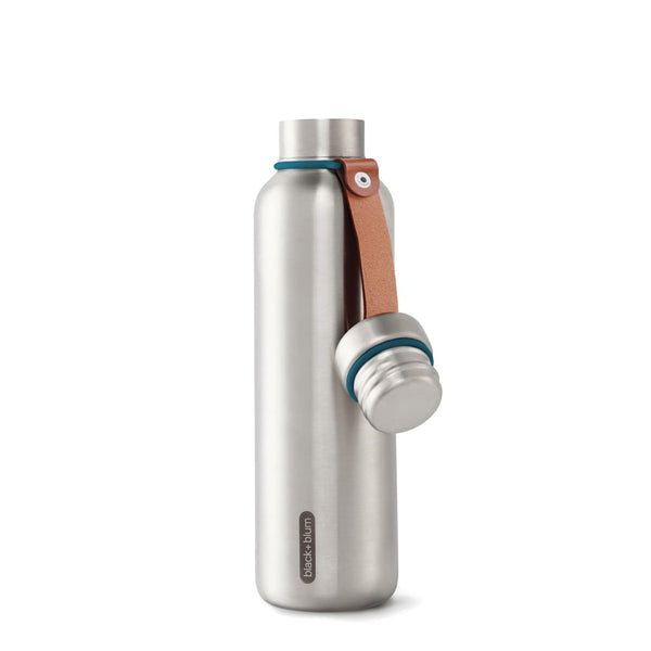 Bottiglia termica grande Black+Blum 750ml azzurro - personalizzabile con logo