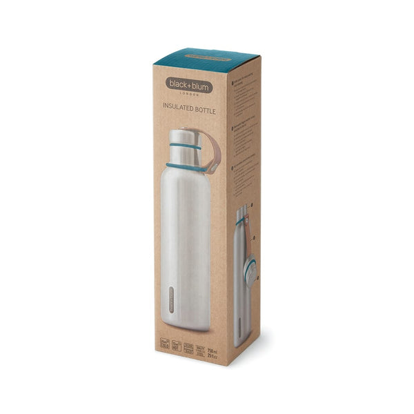 Bottiglia termica grande Black+Blum 750ml azzurro - personalizzabile con logo