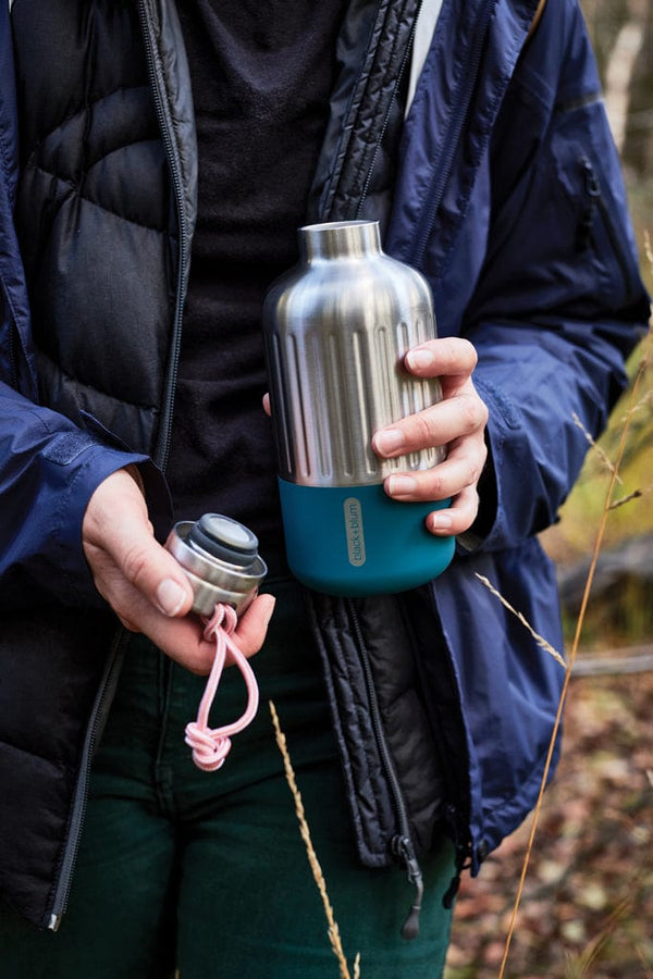 Bottiglia termica grande Black+Blum Explorer 850ml azzurro - personalizzabile con logo