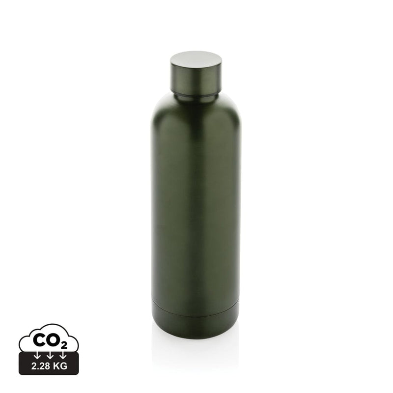 Bottiglia termica Impact  in acciaio riciclato RCS verde - personalizzabile con logo
