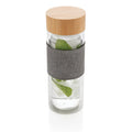 Bottiglia termica Impact in vetro borosilicato 360ml trasparente - personalizzabile con logo