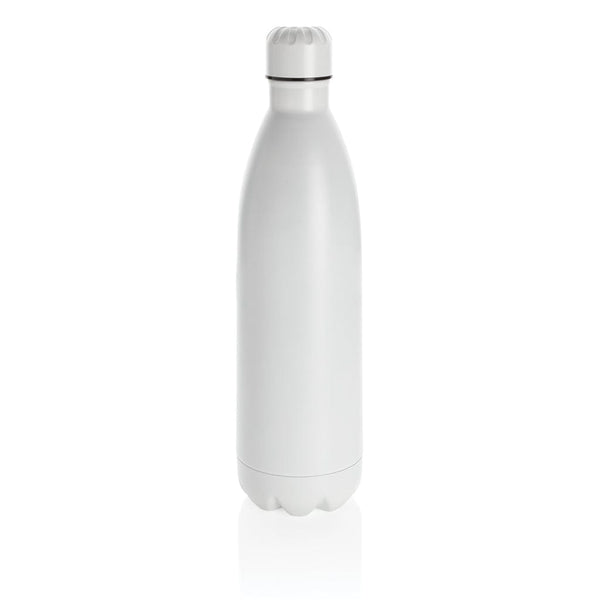 Bottiglia termica in acciaio 1L bianco - personalizzabile con logo