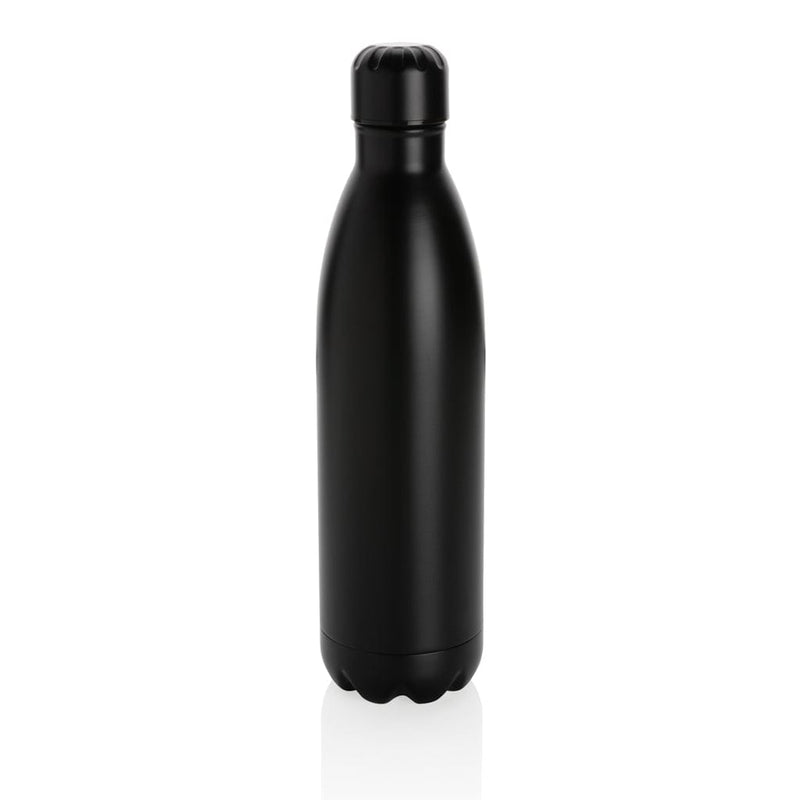 Bottiglia termica in acciaio 750ml nero - personalizzabile con logo