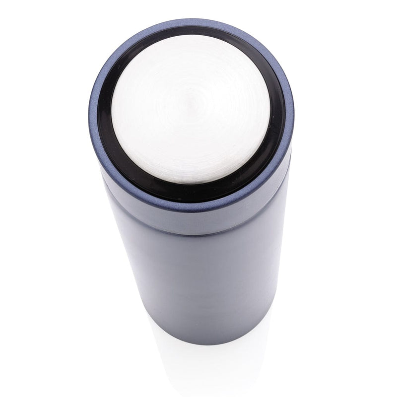 Bottiglia termica in acciaio con tappo in metallo Colore: nero, color argento, bianco, blu €11.08 - P433.391