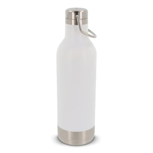 Bottiglia termica in acciaio inossidabile 400ml Bianco - personalizzabile con logo