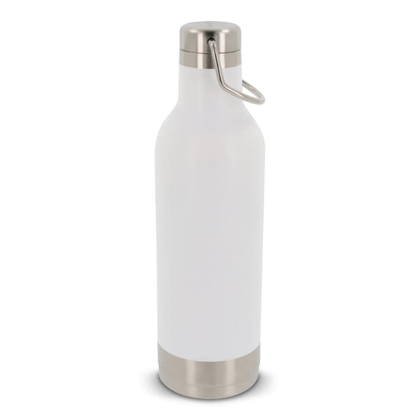 Bottiglia termica in acciaio inossidabile 400ml Bianco - personalizzabile con logo