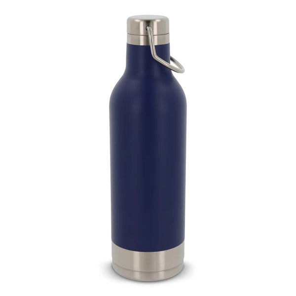 Bottiglia termica in acciaio inossidabile 400ml blu navy - personalizzabile con logo