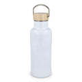 Bottiglia termica in acciaio inossidabile riciclato da 500 ml Bianco - personalizzabile con logo