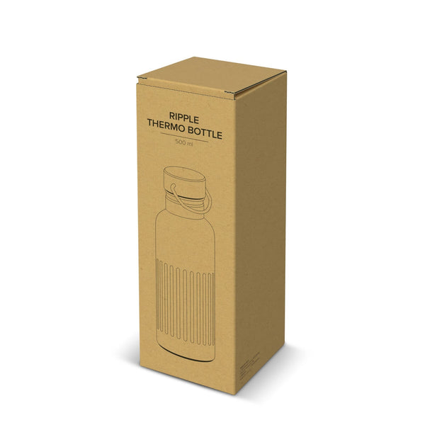Bottiglia termica in acciaio inossidabile riciclato da 500 ml - personalizzabile con logo