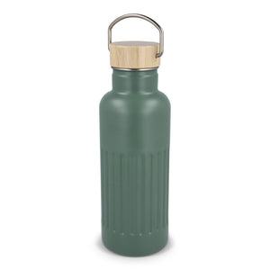Bottiglia termica in acciaio inossidabile riciclato da 500 ml verde calce - personalizzabile con logo