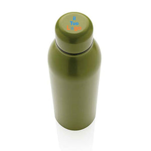 Bottiglia termica in acciaio riciclato RCS 500ml - personalizzabile con logo