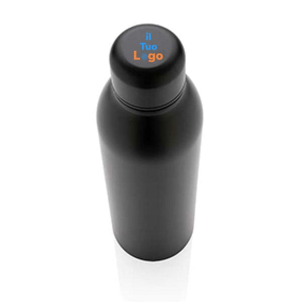 Bottiglia termica in acciaio riciclato RCS 500ml - personalizzabile con logo