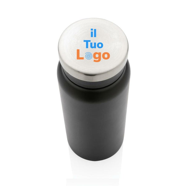 Bottiglia termica in acciaio riciclato RCS 600ml - personalizzabile con logo