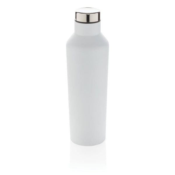 Bottiglia termica Modern in acciaio 500ml bianco - personalizzabile con logo
