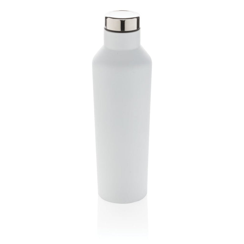 Bottiglia termica Modern in acciaio 500ml bianco - personalizzabile con logo