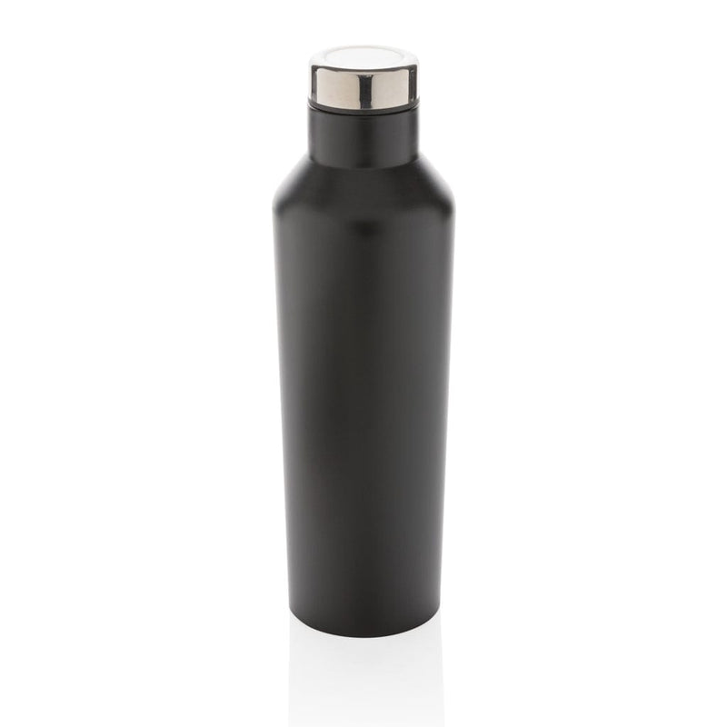 Bottiglia termica Modern in acciaio 500ml nero - personalizzabile con logo