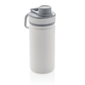 Bottiglia termica sportiva in acciaio inossidabile 550ml bianco - personalizzabile con logo