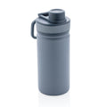 Bottiglia termica sportiva in acciaio inossidabile 550ml blu - personalizzabile con logo