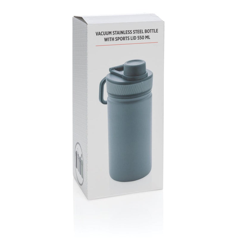 Bottiglia termica sportiva in acciaio inossidabile 550ml - personalizzabile con logo