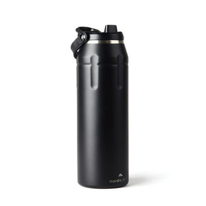 Bottiglia termica sportiva Nordic Drift Trail RCS 940ML nero - personalizzabile con logo
