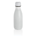 Bottiglia termica tinta unita in acciaio 260ml bianco - personalizzabile con logo