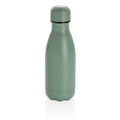 Bottiglia termica tinta unita in acciaio 260ml verde - personalizzabile con logo