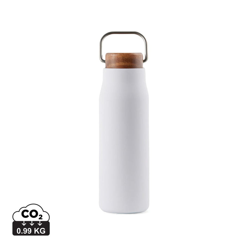 Bottiglia termica VINGA Ciro in Acciaio RCS 300 ml bianco - personalizzabile con logo