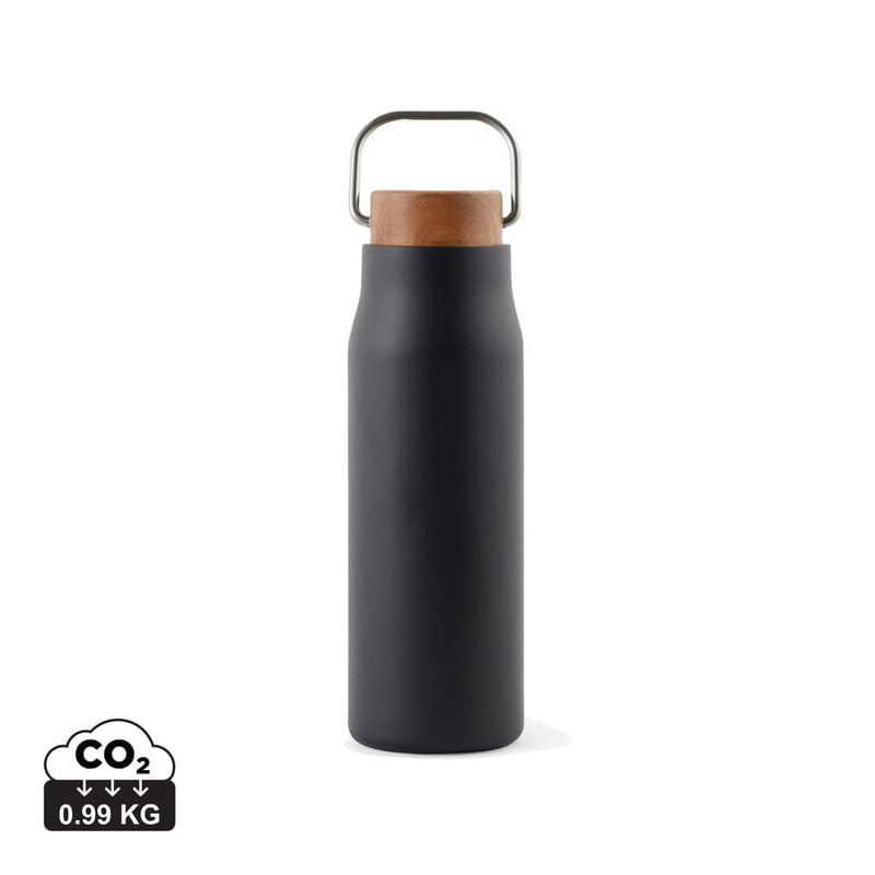 Bottiglia termica VINGA Ciro in Acciaio RCS 300 ml nero - personalizzabile con logo