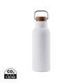 Bottiglia termica VINGA Ciro in Acciaio RCS 580 ml bianco - personalizzabile con logo