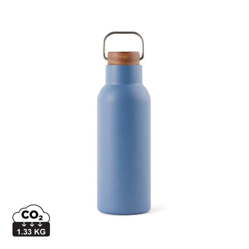 Bottiglia termica VINGA Ciro in Acciaio RCS 580 ml blu - personalizzabile con logo