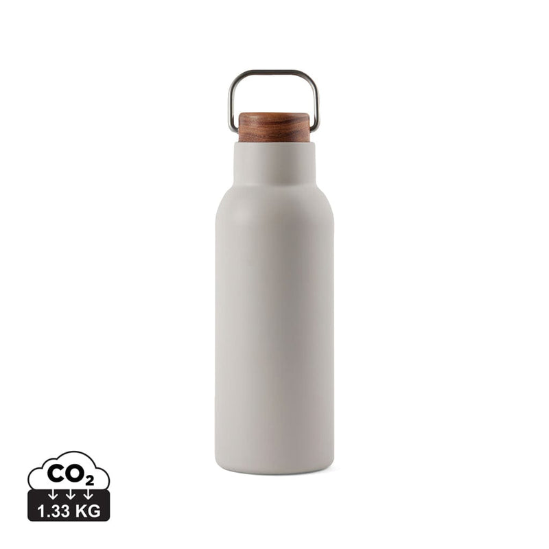 Bottiglia termica VINGA Ciro in Acciaio RCS 580 ml grigio - personalizzabile con logo