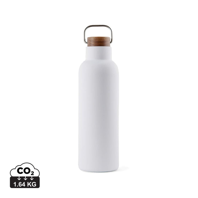 Bottiglia termica VINGA Ciro in Acciaio RCS 800 ml bianco - personalizzabile con logo