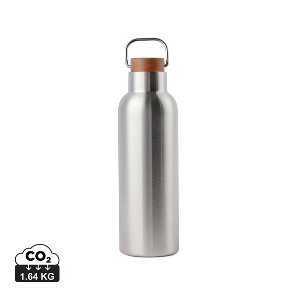 Bottiglia termica VINGA Ciro in Acciaio RCS 800 ml color argento - personalizzabile con logo