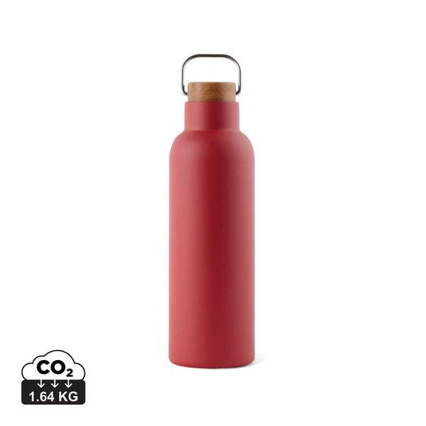 Bottiglia termica VINGA Ciro in Acciaio RCS 800 ml rosso - personalizzabile con logo