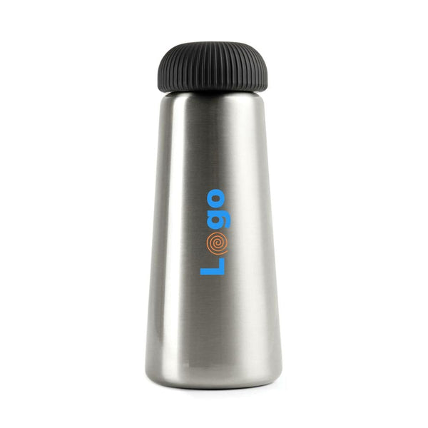 Bottiglia termica VINGA Erie in acciaio riciclato RCS 450 ml color argento - personalizzabile con logo