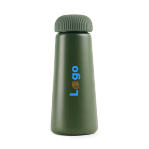 Bottiglia termica VINGA Erie in acciaio riciclato RCS 450 ml verde - personalizzabile con logo
