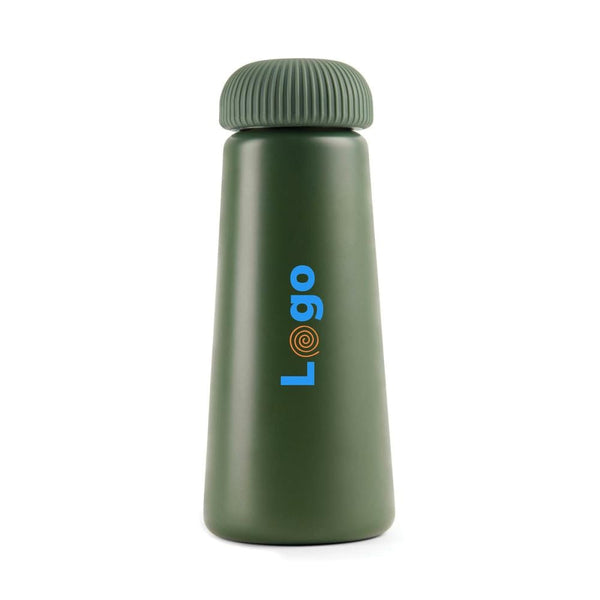 Bottiglia termica VINGA Erie in acciaio riciclato RCS 450 ml verde - personalizzabile con logo