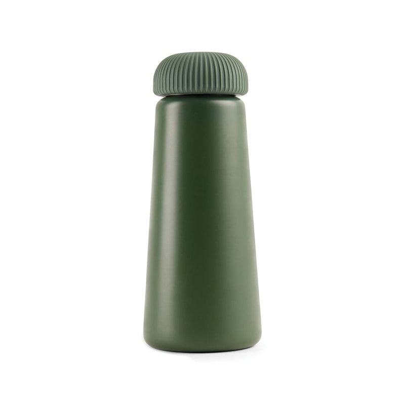 Bottiglia termica VINGA Erie in acciaio riciclato RCS 450 ml verde - personalizzabile con logo