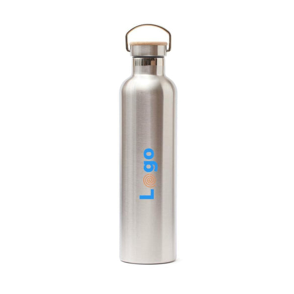 Bottiglia termica VINGA Miles Large 1000ml color argento - personalizzabile con logo