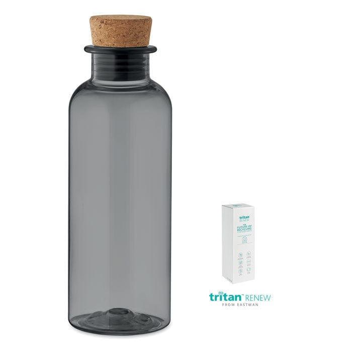 Bottiglia Tritan riciclato Renew™ 500ml Grigio Trasparente - personalizzabile con logo