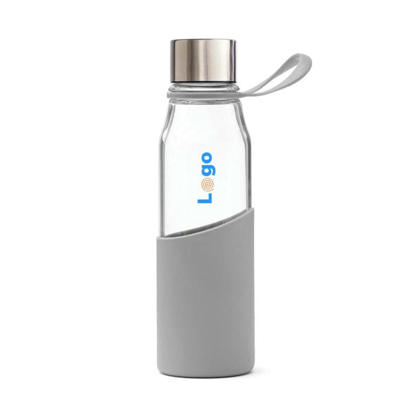 Bottiglia VINGA Lean Glass grigio - personalizzabile con logo