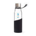 Bottiglia VINGA Lean Glass nero - personalizzabile con logo