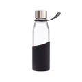 Bottiglia VINGA Lean Glass nero - personalizzabile con logo