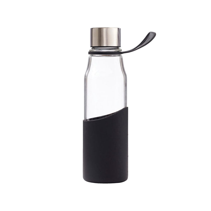 Bottiglia VINGA Lean Glass nero - personalizzabile con logo