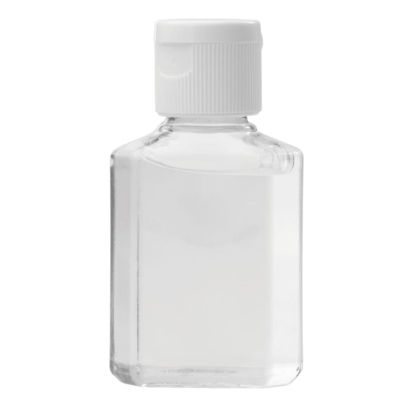 Bottiglietta gel anti-batterico 30ml Bianco - personalizzabile con logo